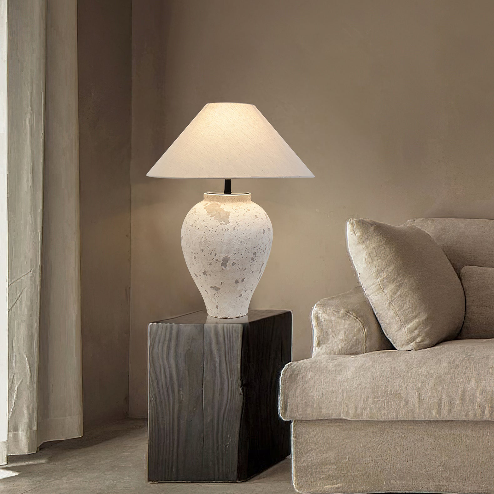 Tuscan Stone Table Lamp - Blowlighting