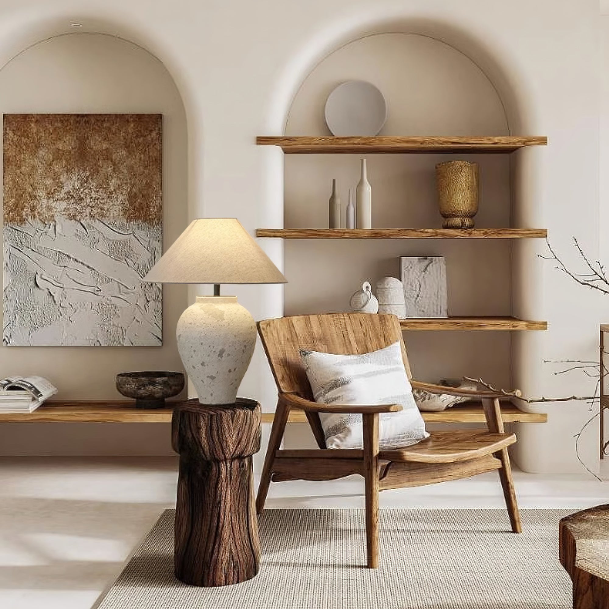 Tuscan Stone Table Lamp - Blowlighting