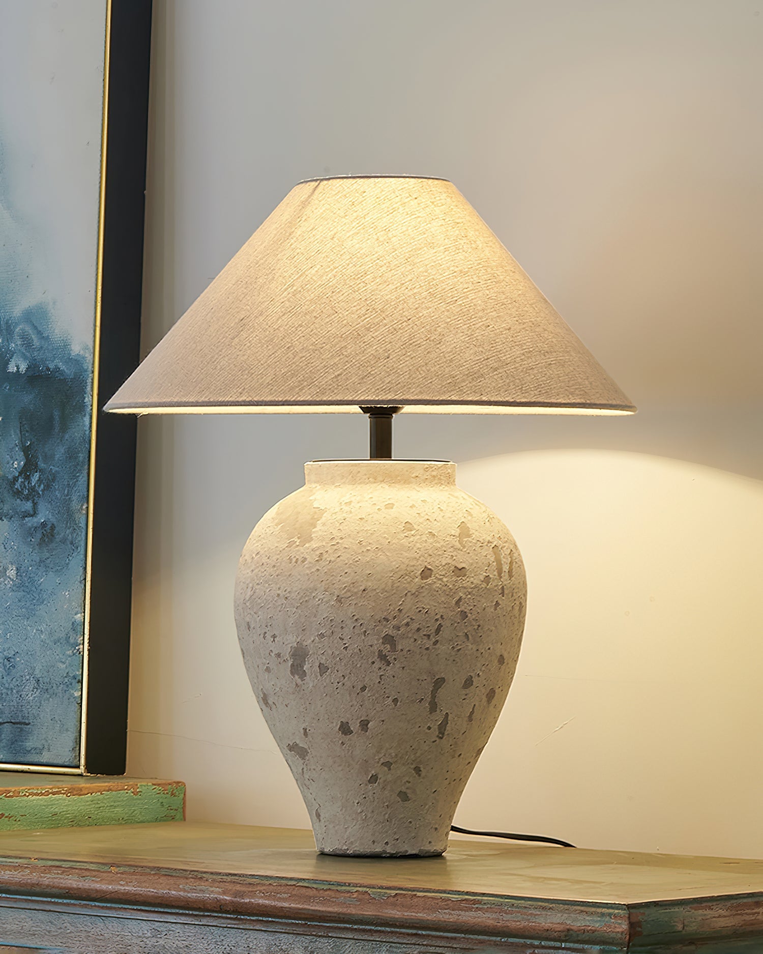 Tuscan Stone Table Lamp - Blowlighting