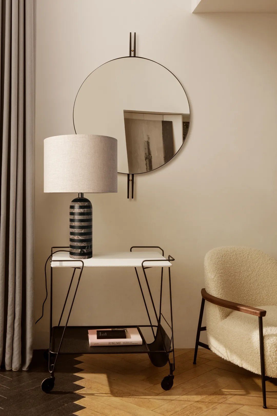 Tuxedo Marble Table Lamp - Blowlighting