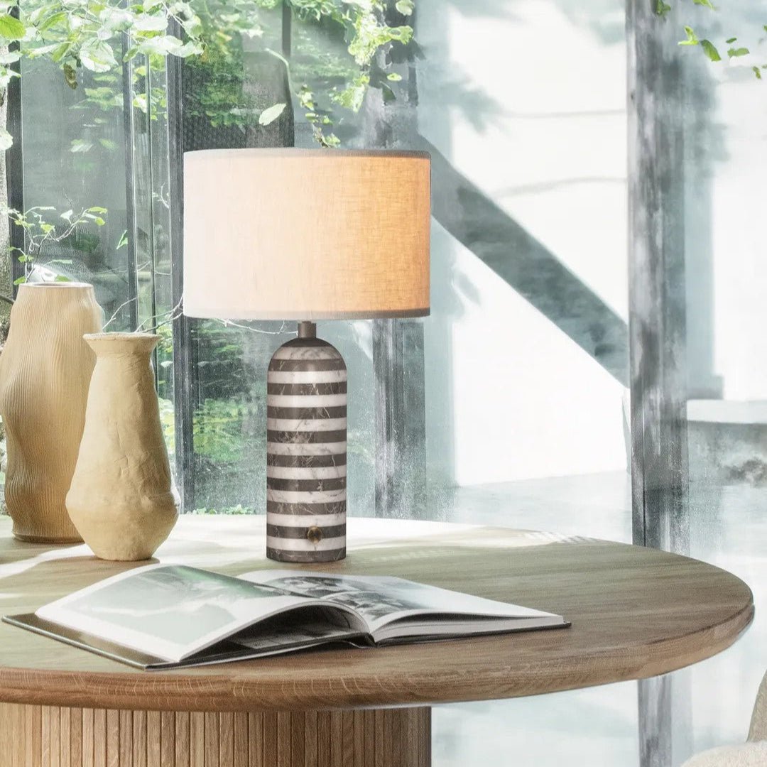 Tuxedo Marble Table Lamp - Blowlighting