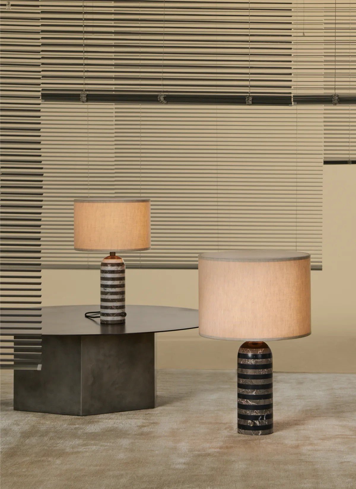 Tuxedo Marble Table Lamp - Blowlighting