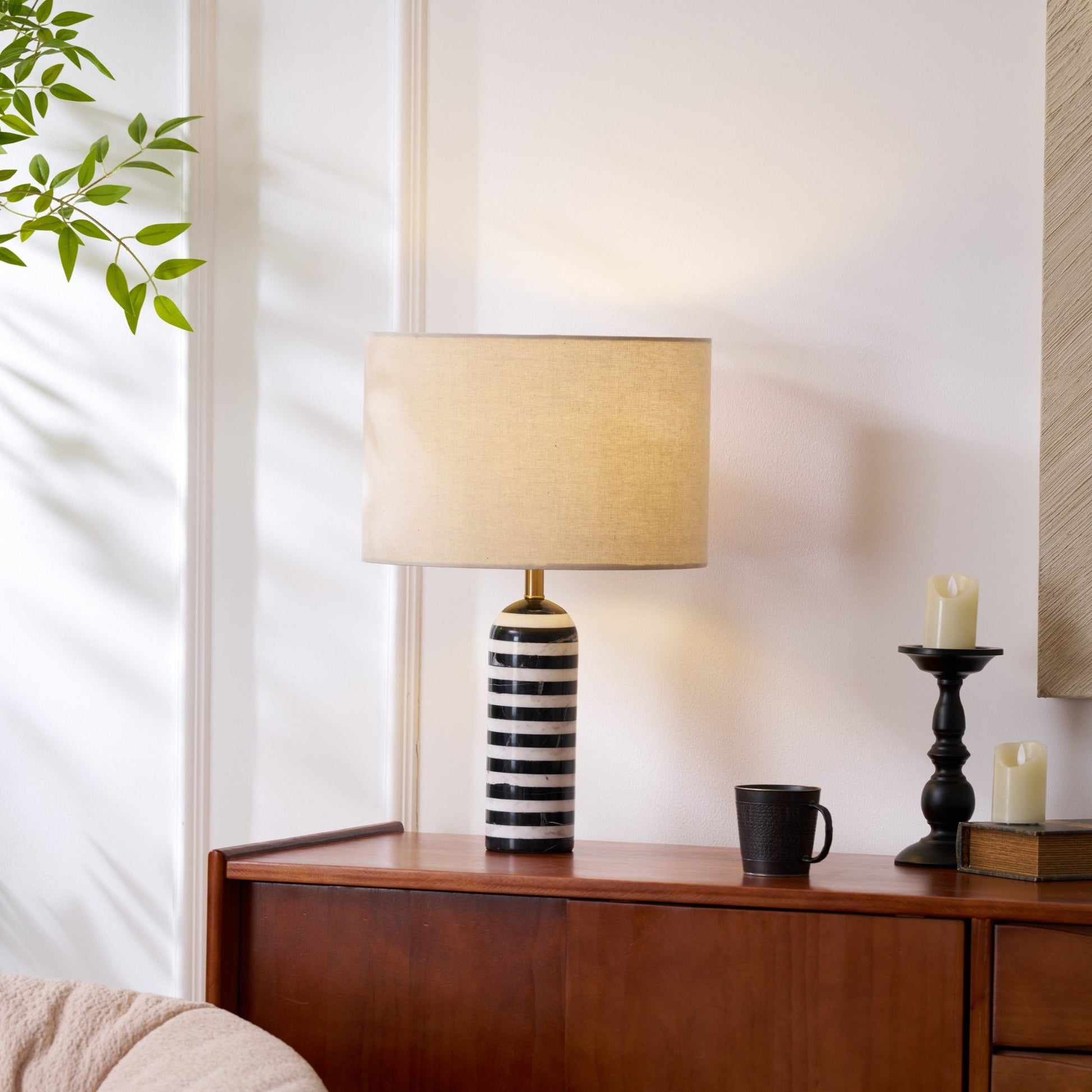 Tuxedo Marble Table Lamp - Blowlighting