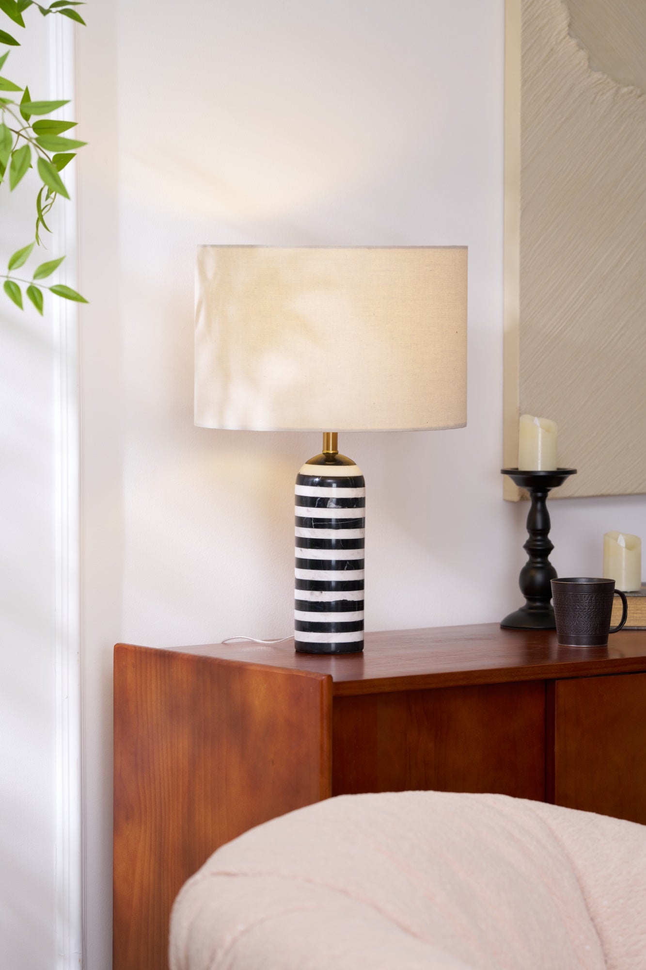 Tuxedo Marble Table Lamp - Blowlighting
