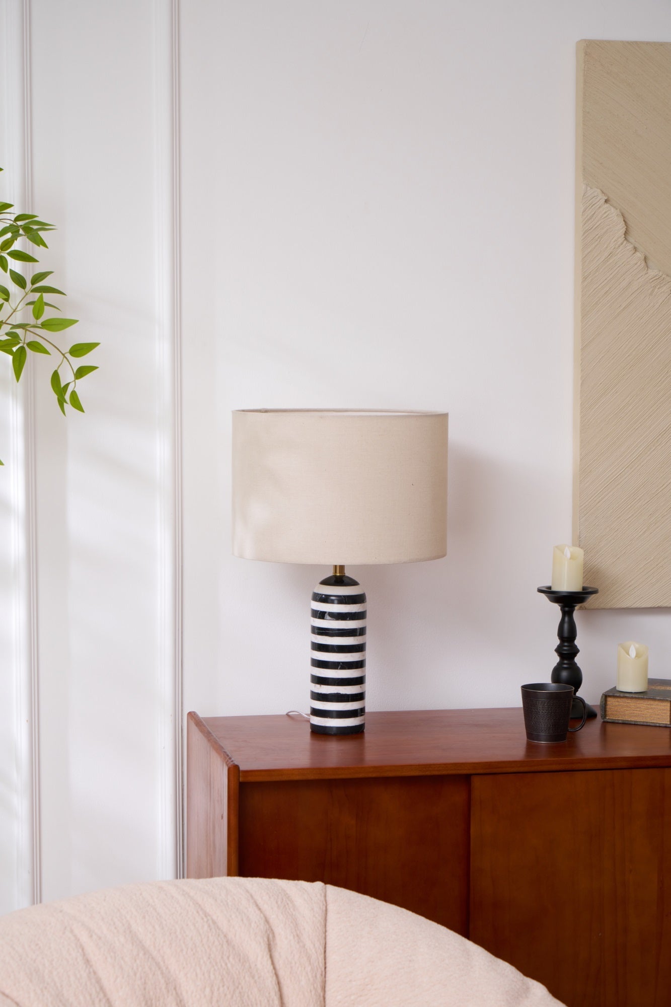 Tuxedo Marble Table Lamp - Blowlighting
