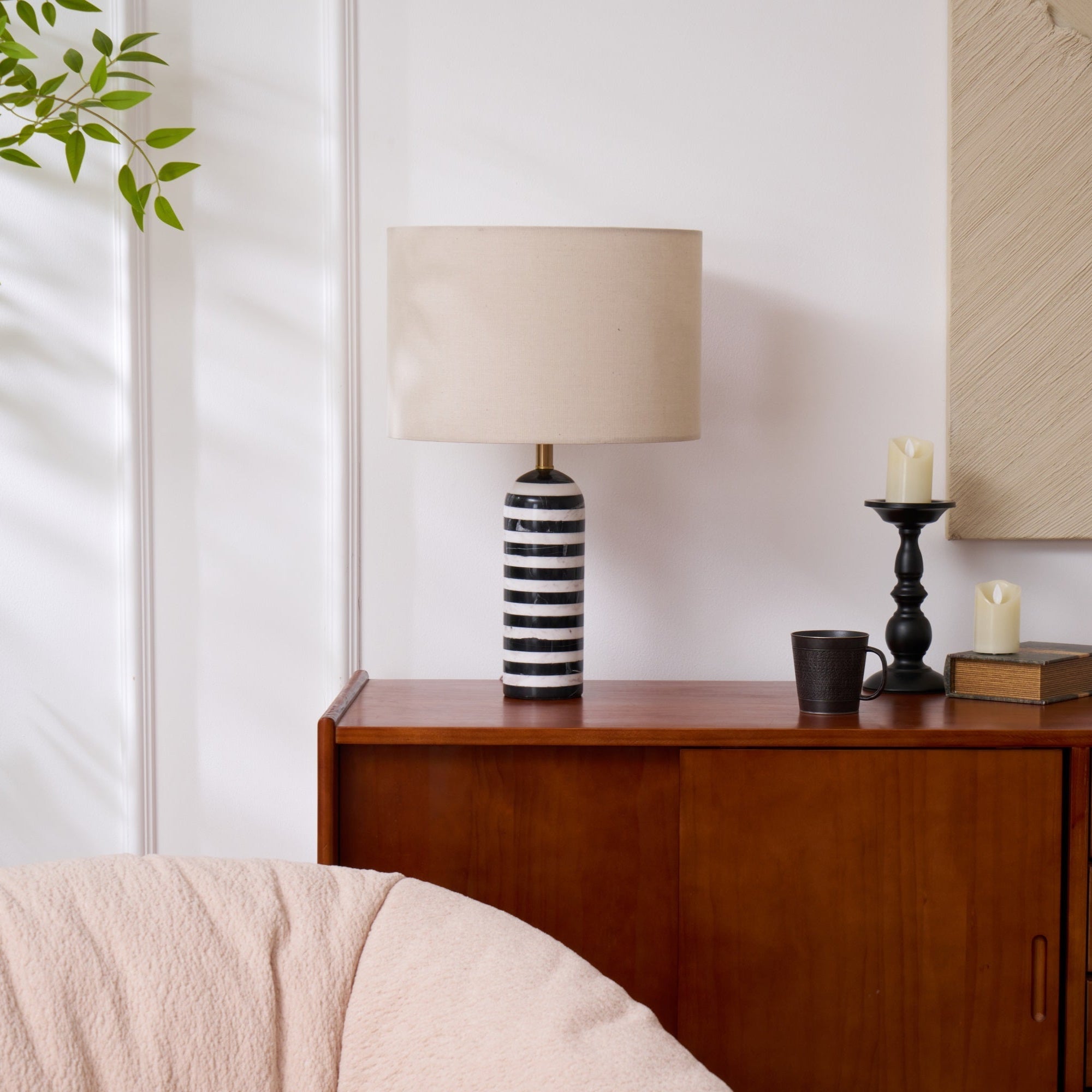 Tuxedo Marble Table Lamp - Blowlighting
