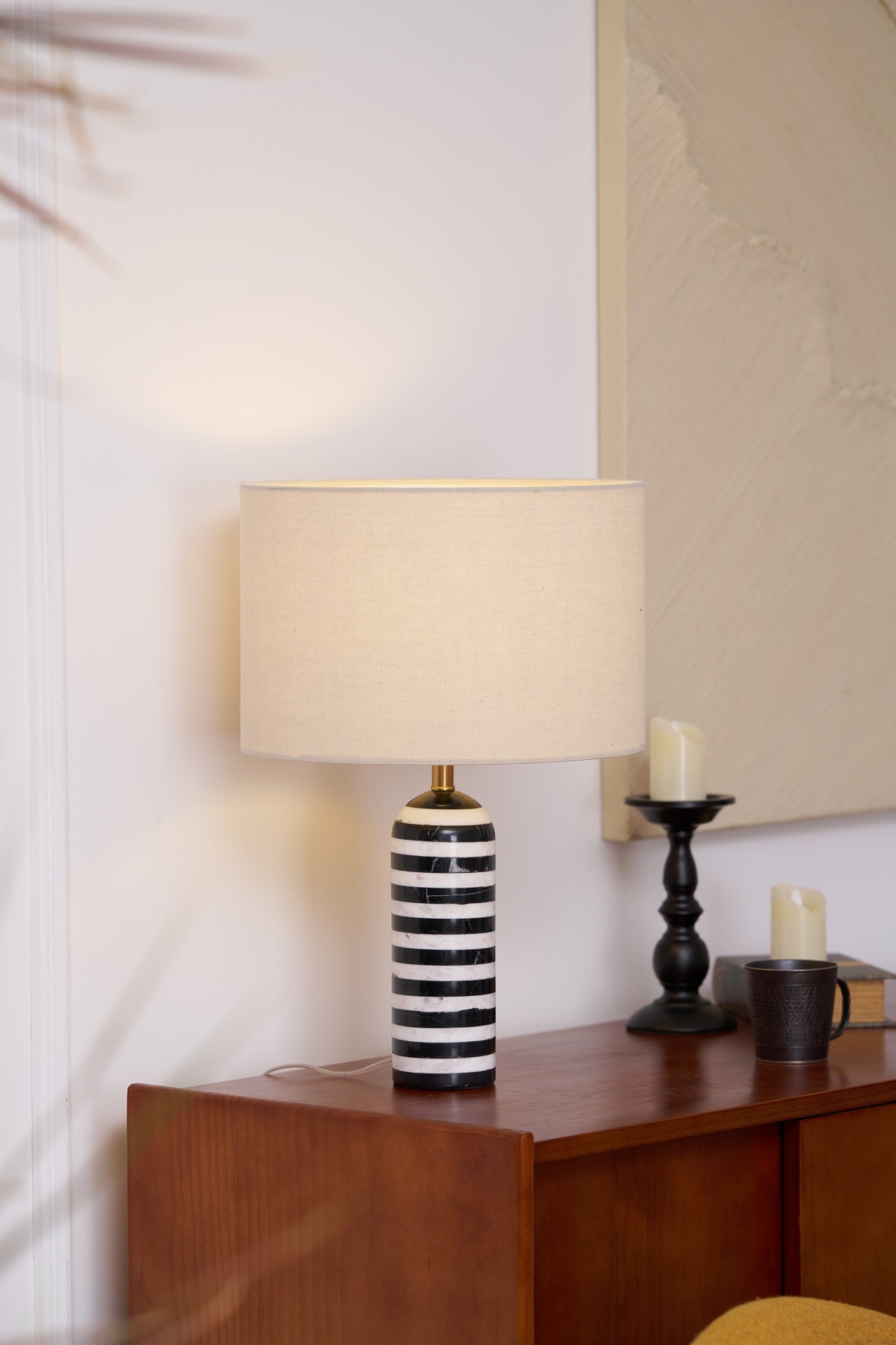 Tuxedo Marble Table Lamp - Blowlighting