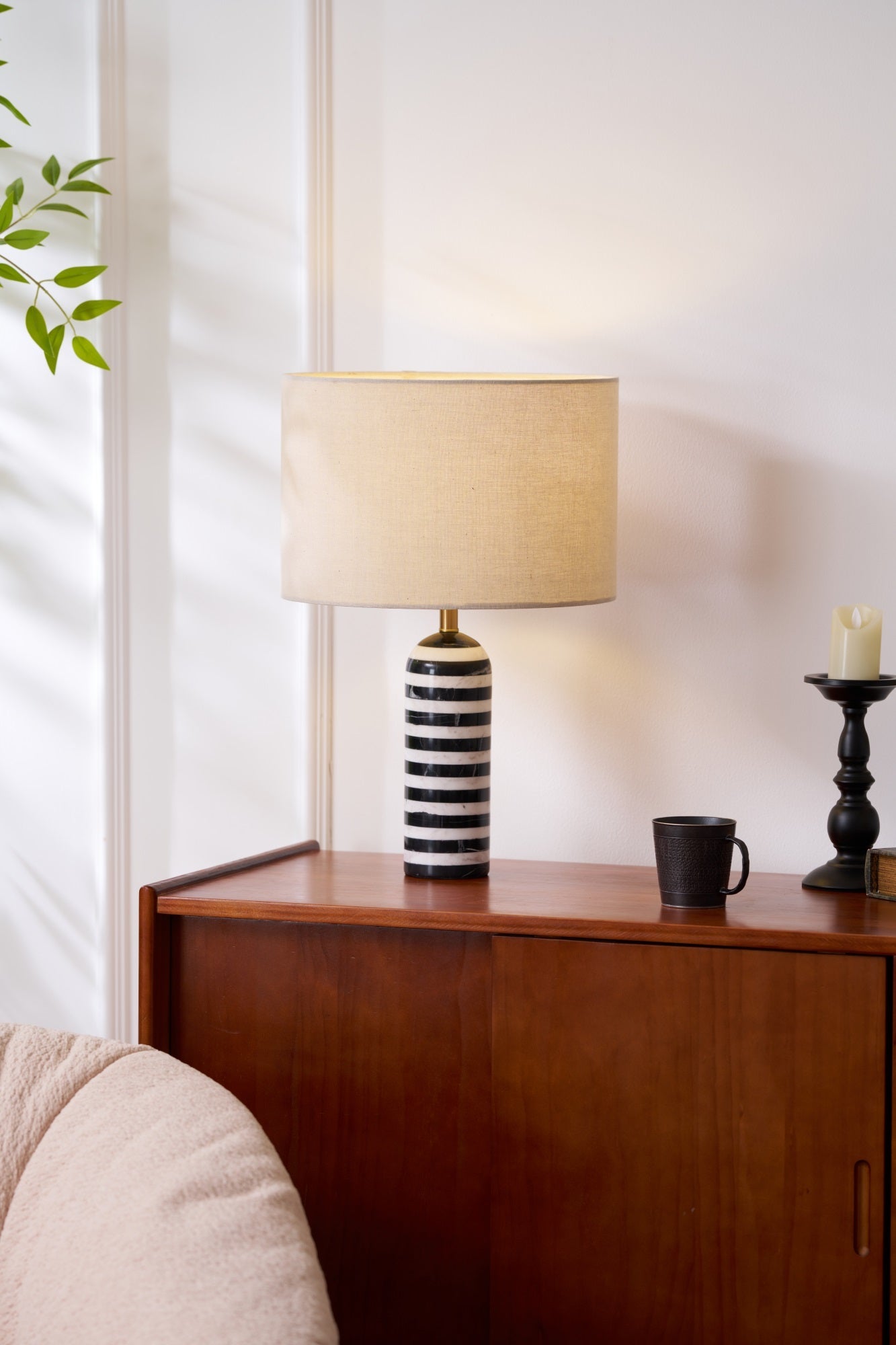 Tuxedo Marble Table Lamp - Blowlighting