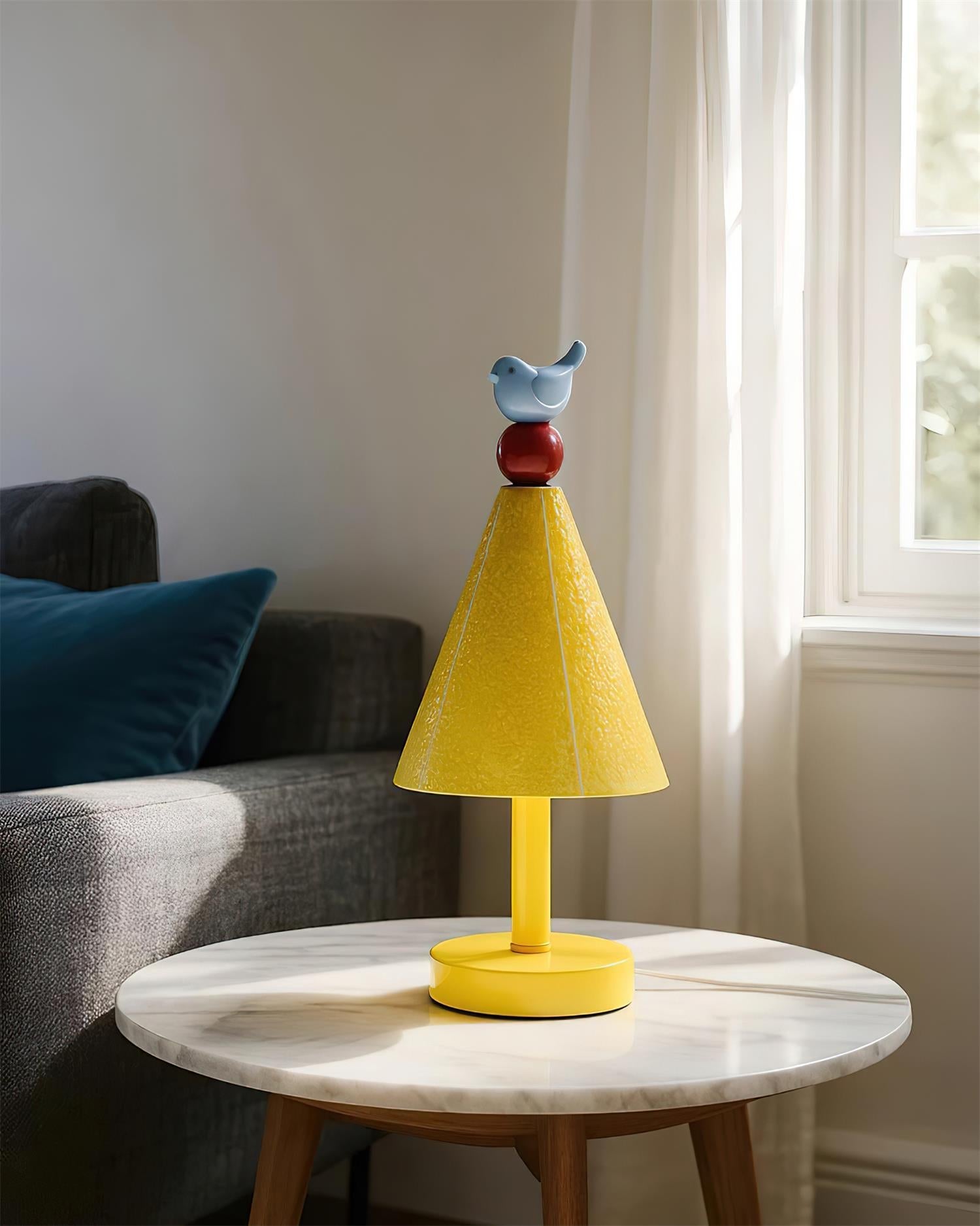 AviaJoy Geometric Yellow Table Lamp