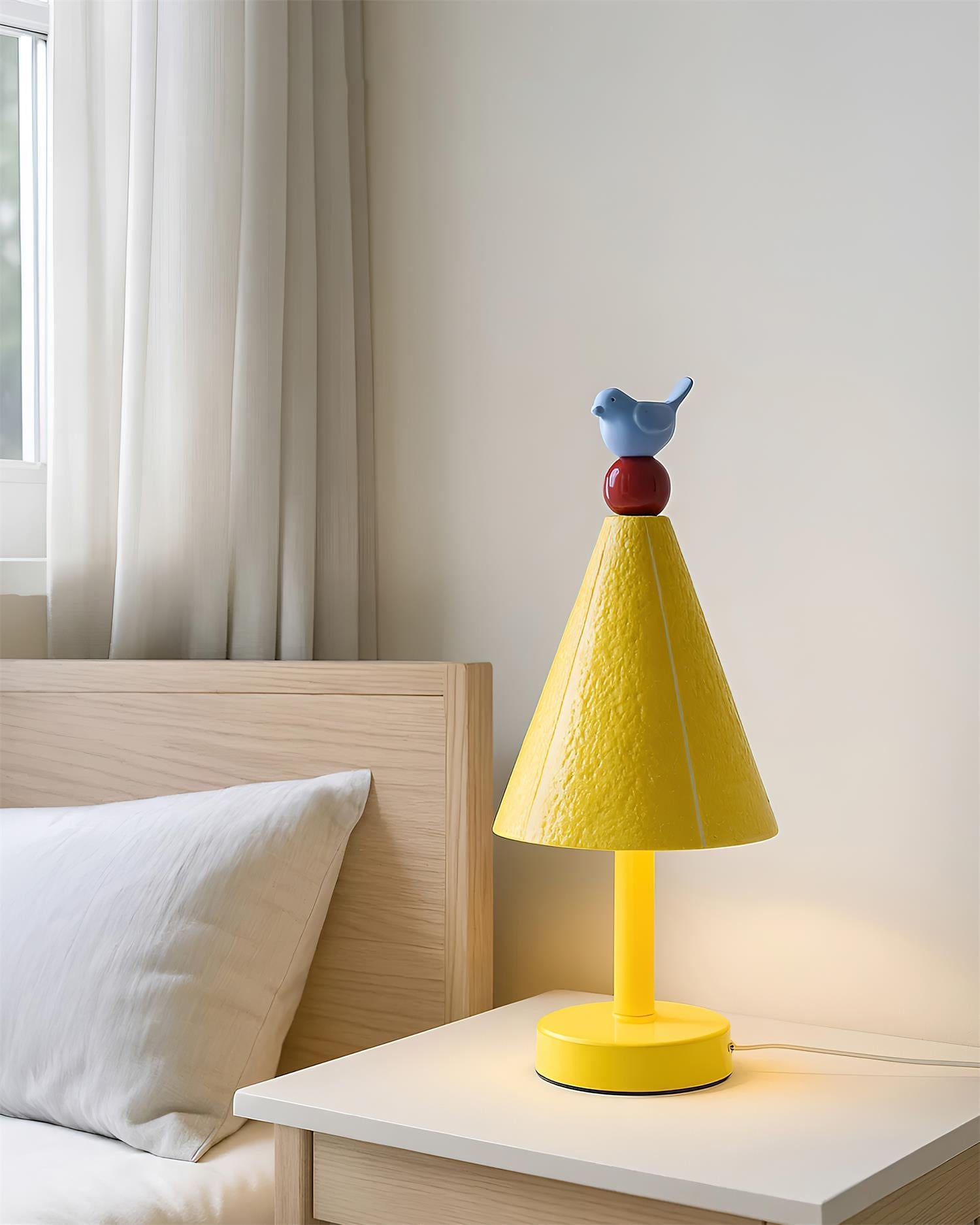 AviaJoy Geometric Yellow Table Lamp