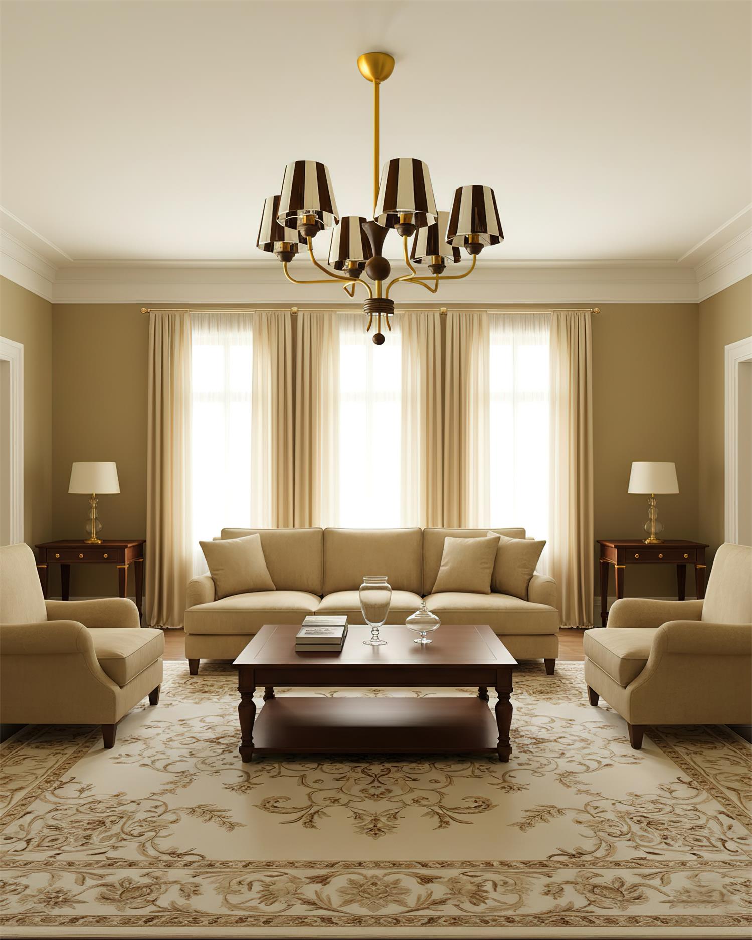 Rhythm Cotton Stripe Chandelier