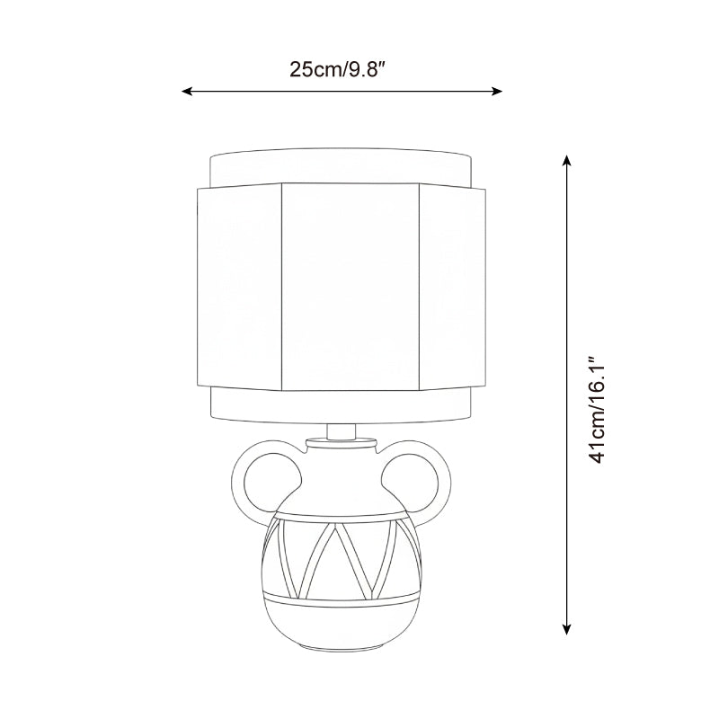 Momo Green Ceramic Table Lamp