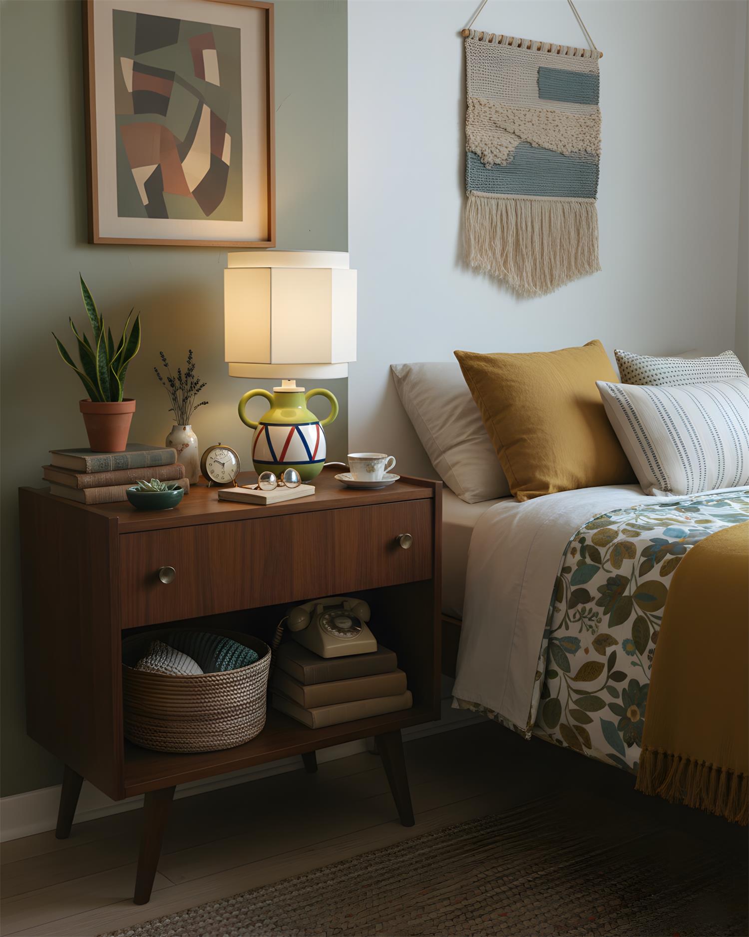 Momo Green Ceramic Table Lamp