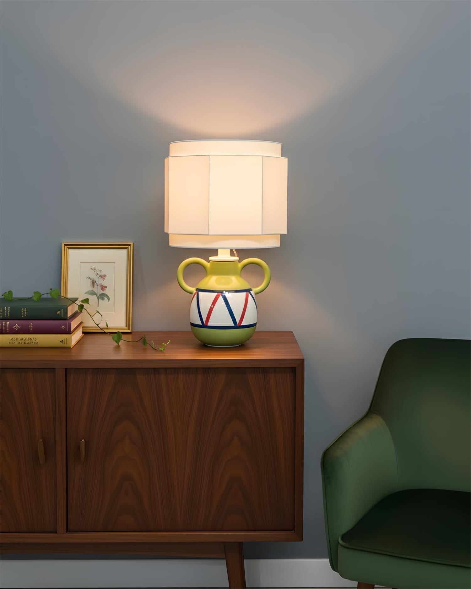 Momo Green Ceramic Table Lamp