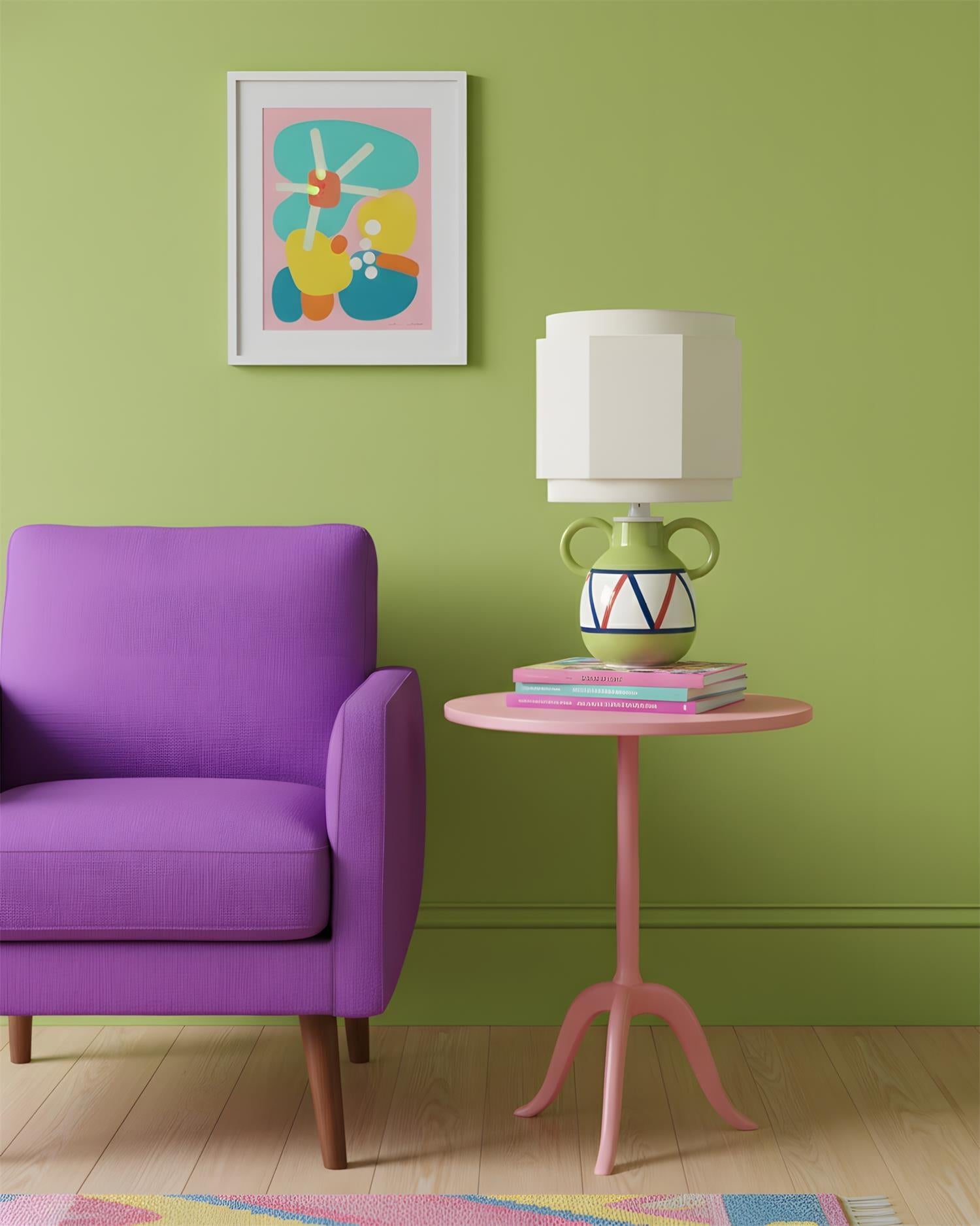 Momo Green Ceramic Table Lamp