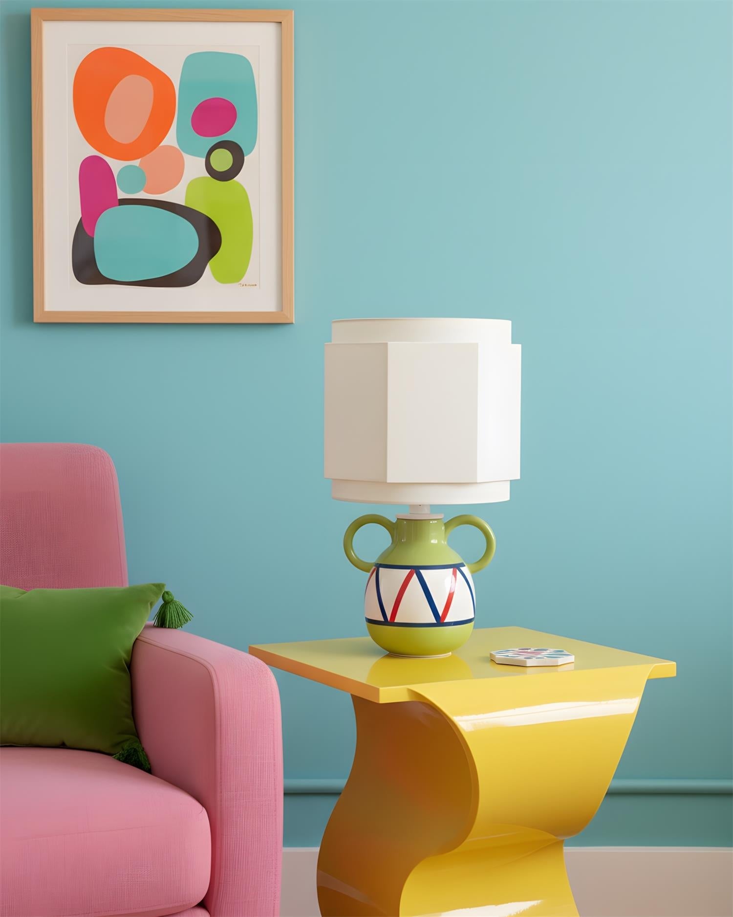 Momo Green Ceramic Table Lamp