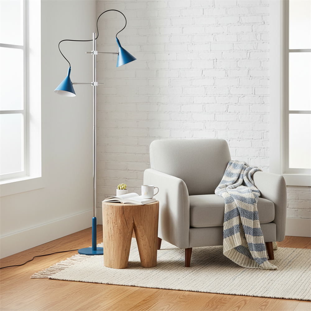 Dyad Twin Cone Floor Lamp