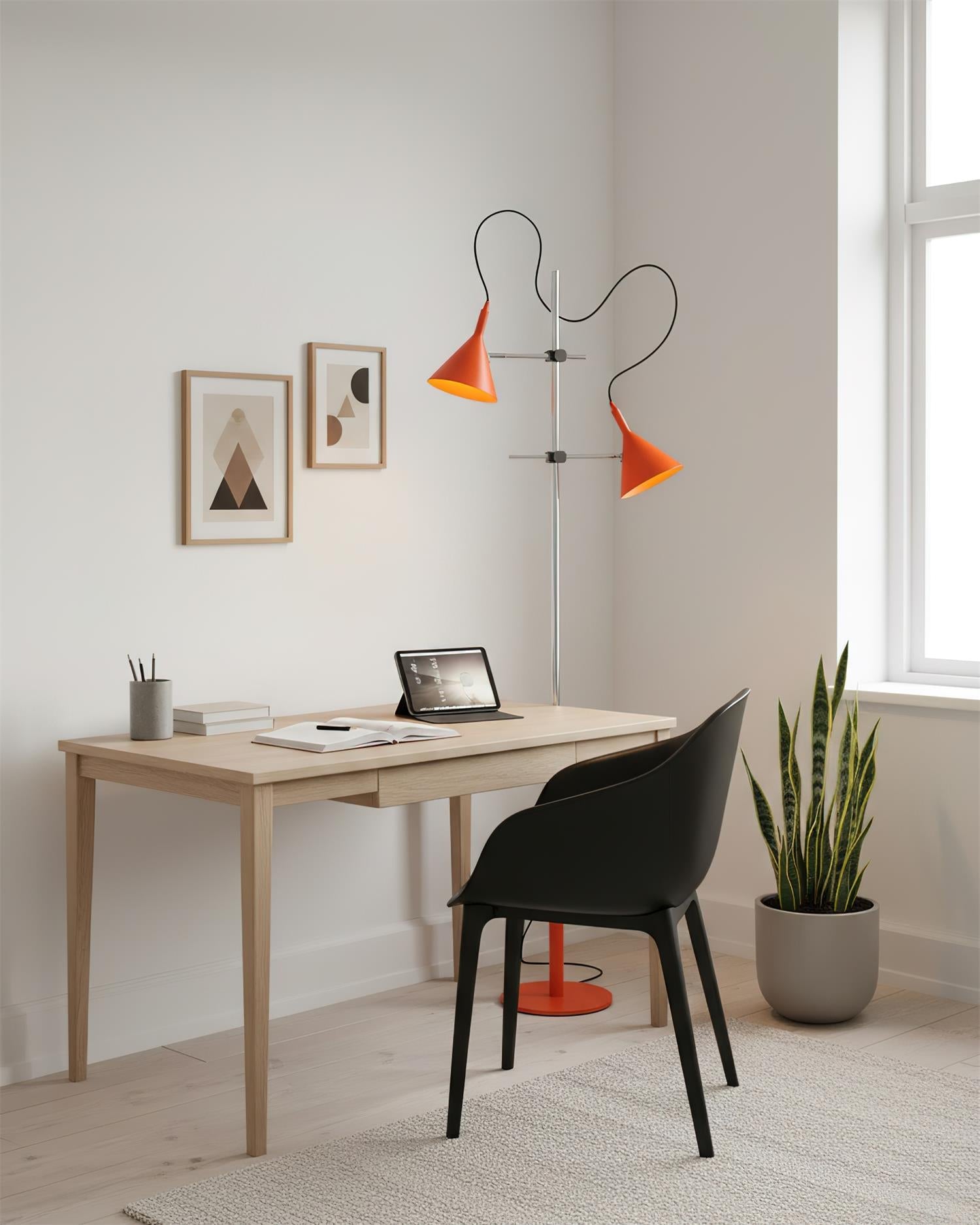 Dyad Twin Cone Floor Lamp