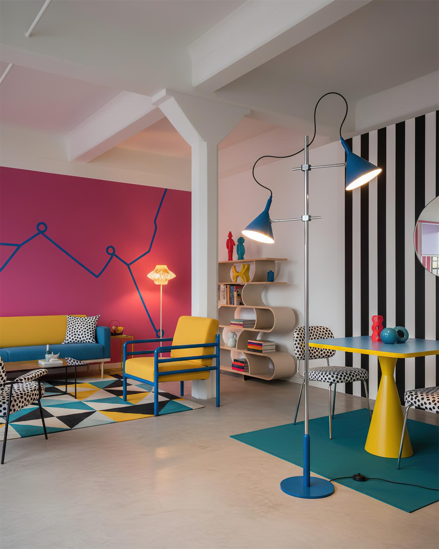 Dyad Twin Cone Floor Lamp