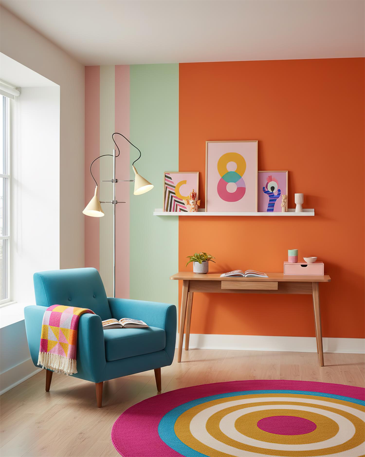 Dyad Twin Cone Floor Lamp