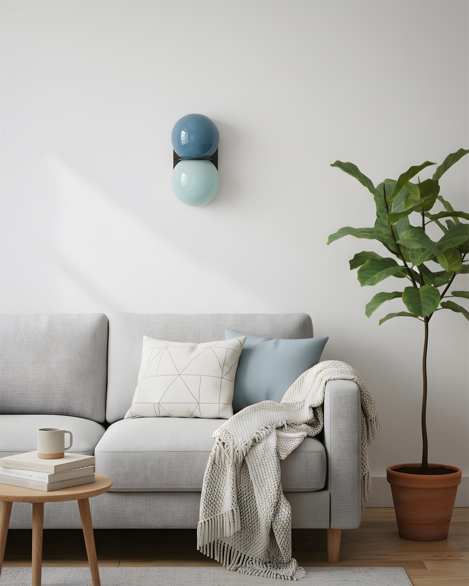 Duet Modern Glass Wall Lamp