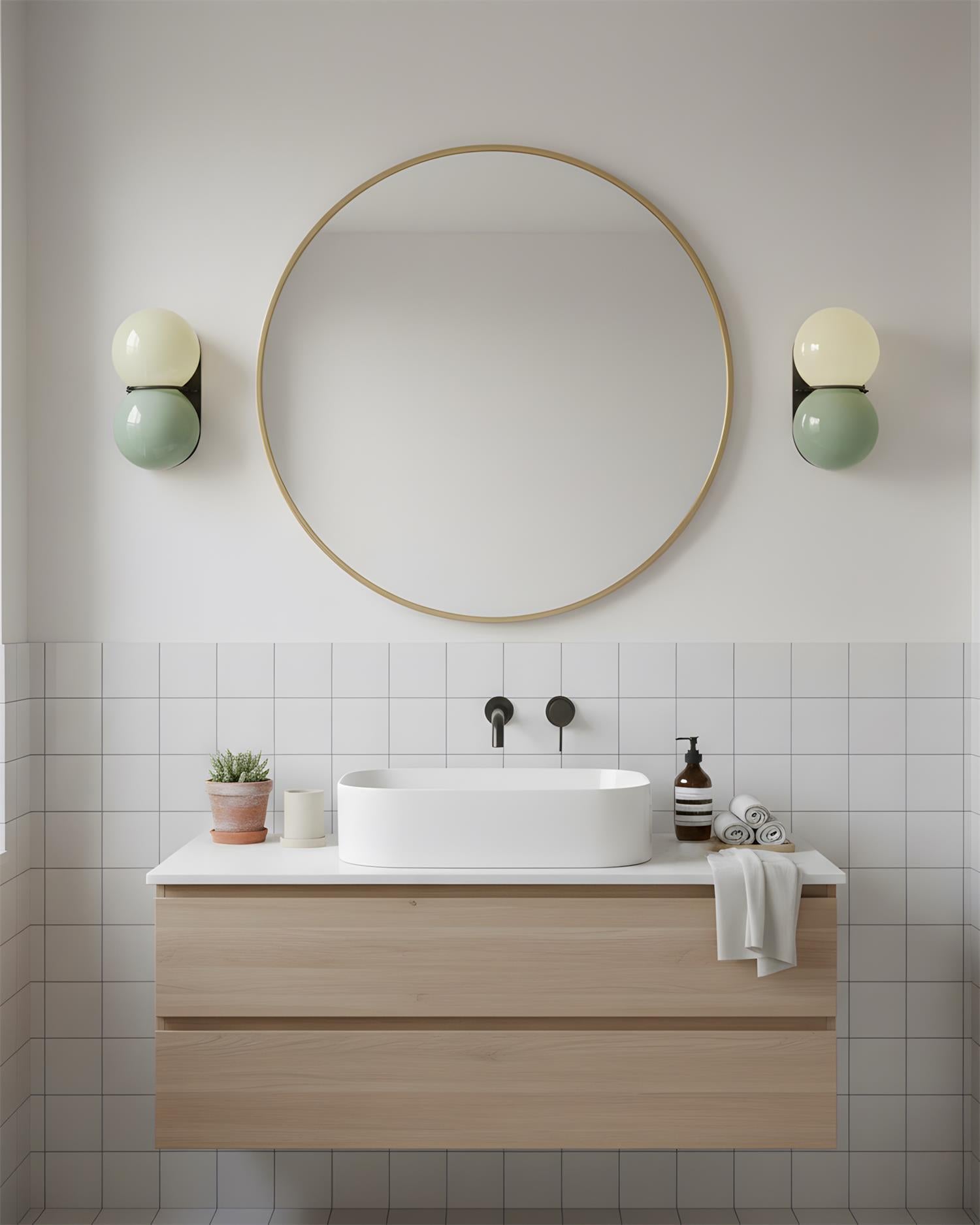 Duet Modern Glass Wall Lamp