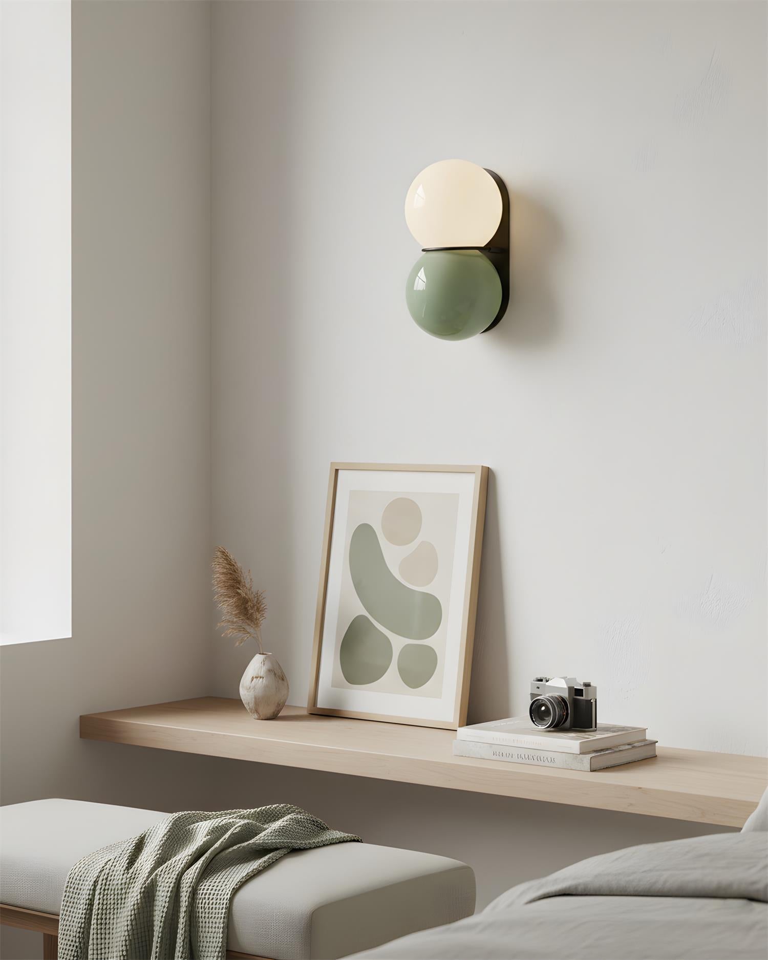 Duet Modern Glass Wall Lamp
