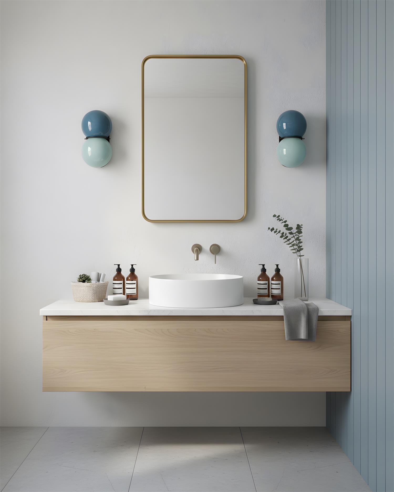 Duet Modern Glass Wall Lamp