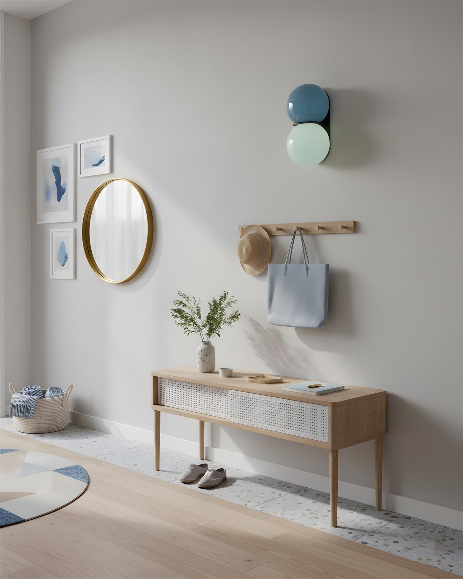 Duet Modern Glass Wall Lamp