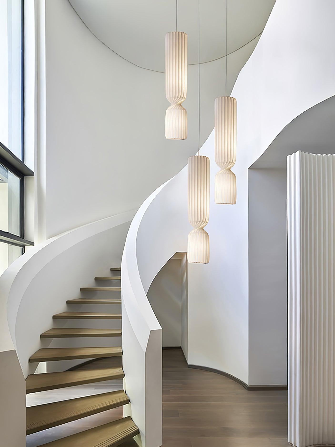 Twist Minimalist PVC Pendant Lamp - Blowlighting
