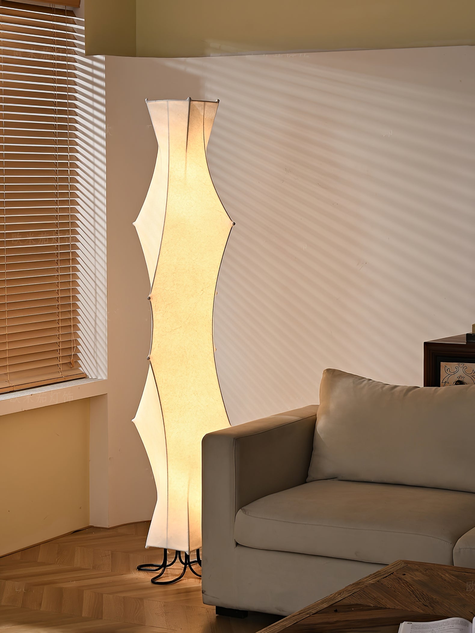 Twist Silk Floor Lamp - Blowlighting