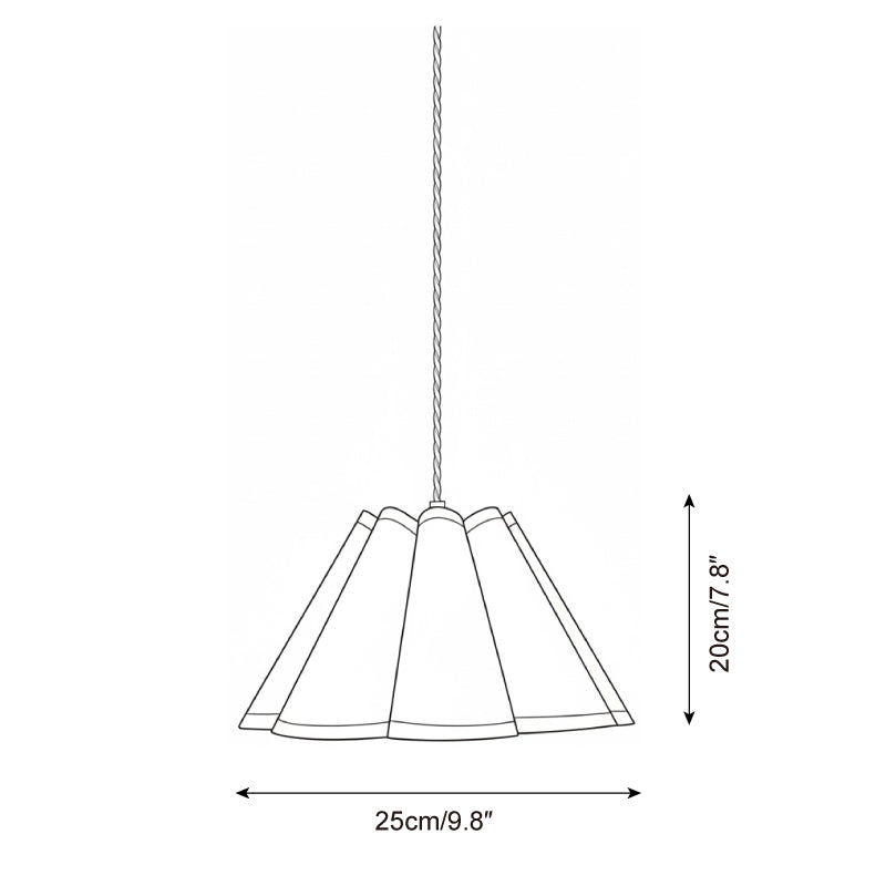 Twisted Modern Fabric Pendant Light