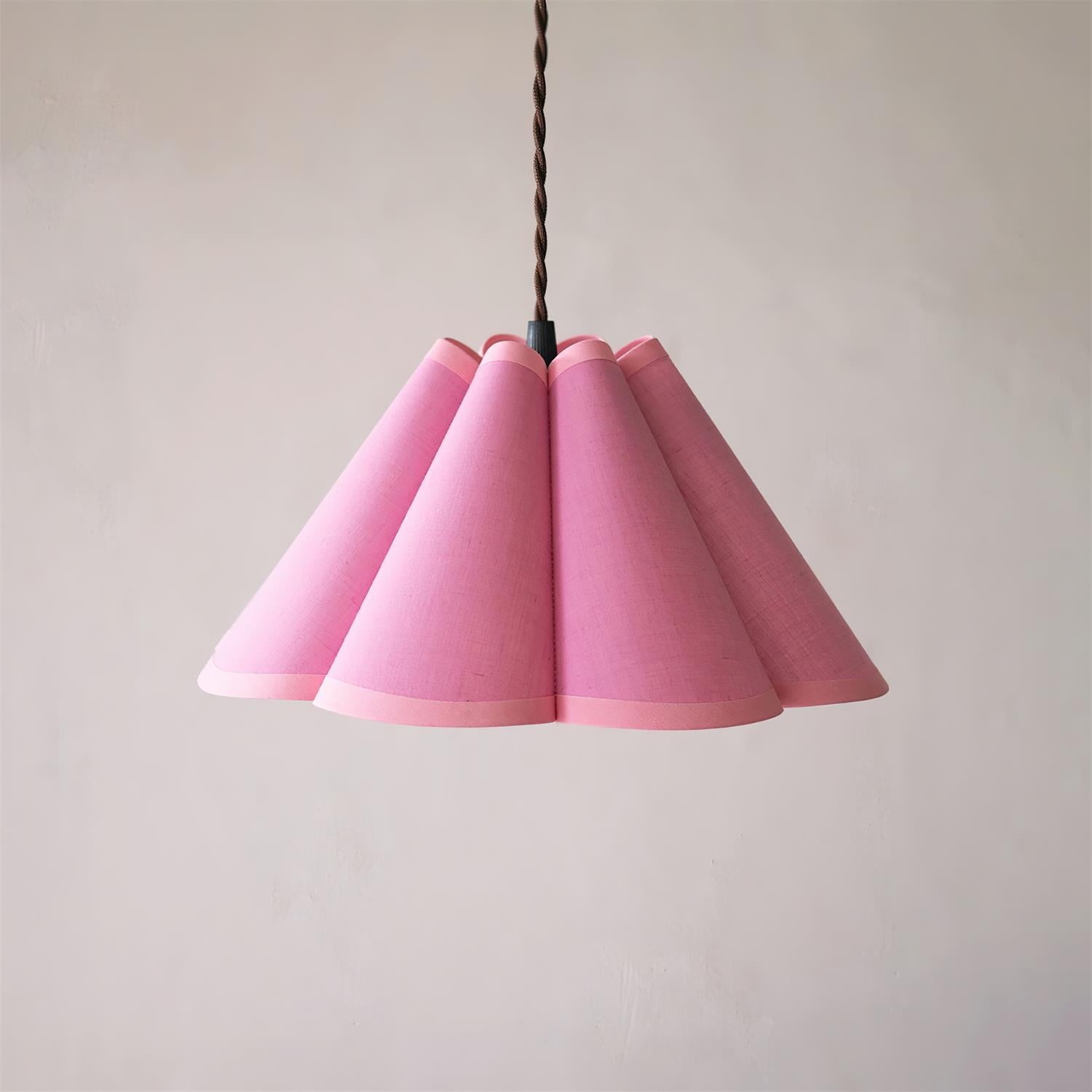 Twisted Modern Fabric Pendant Light