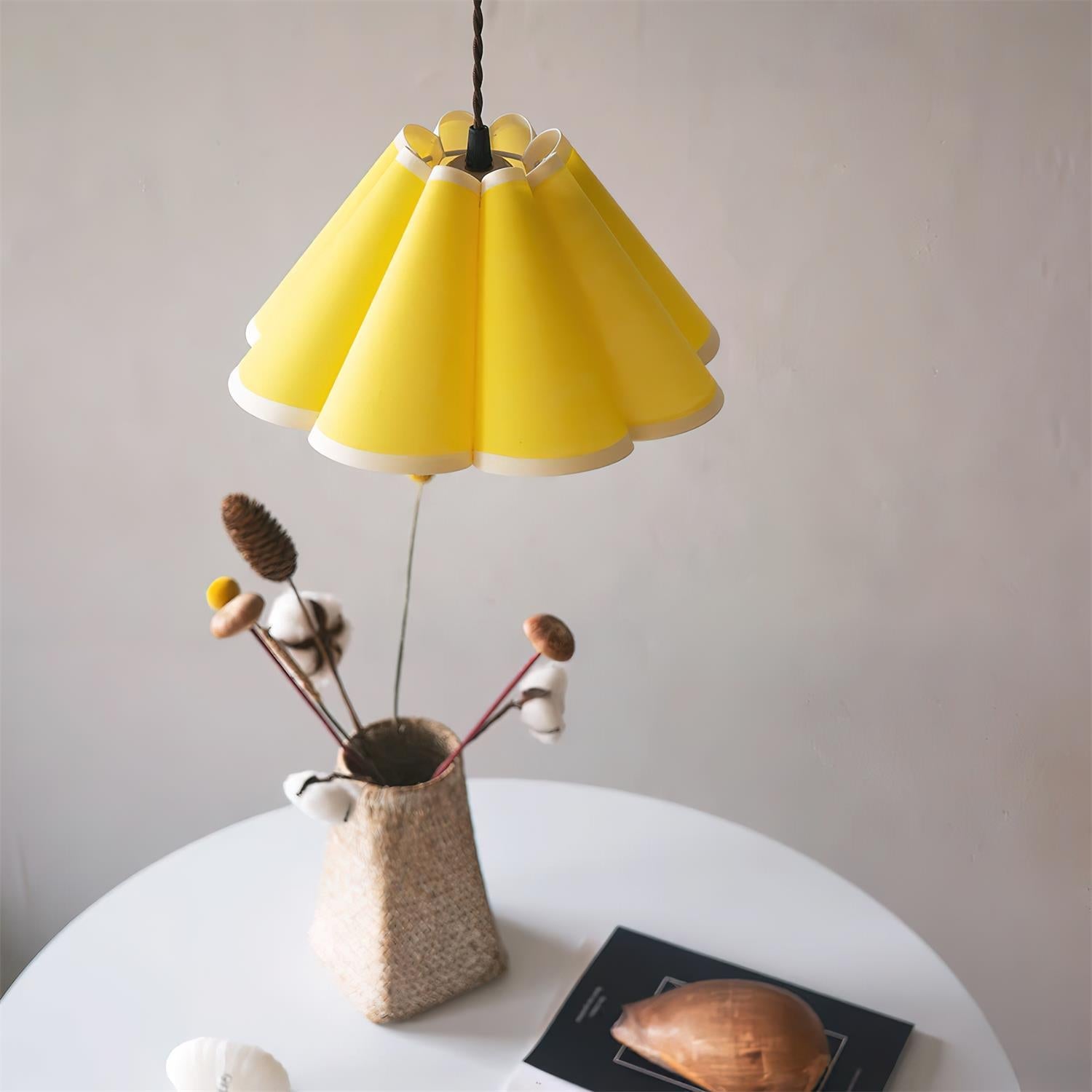 Twisted Modern Fabric Pendant Light