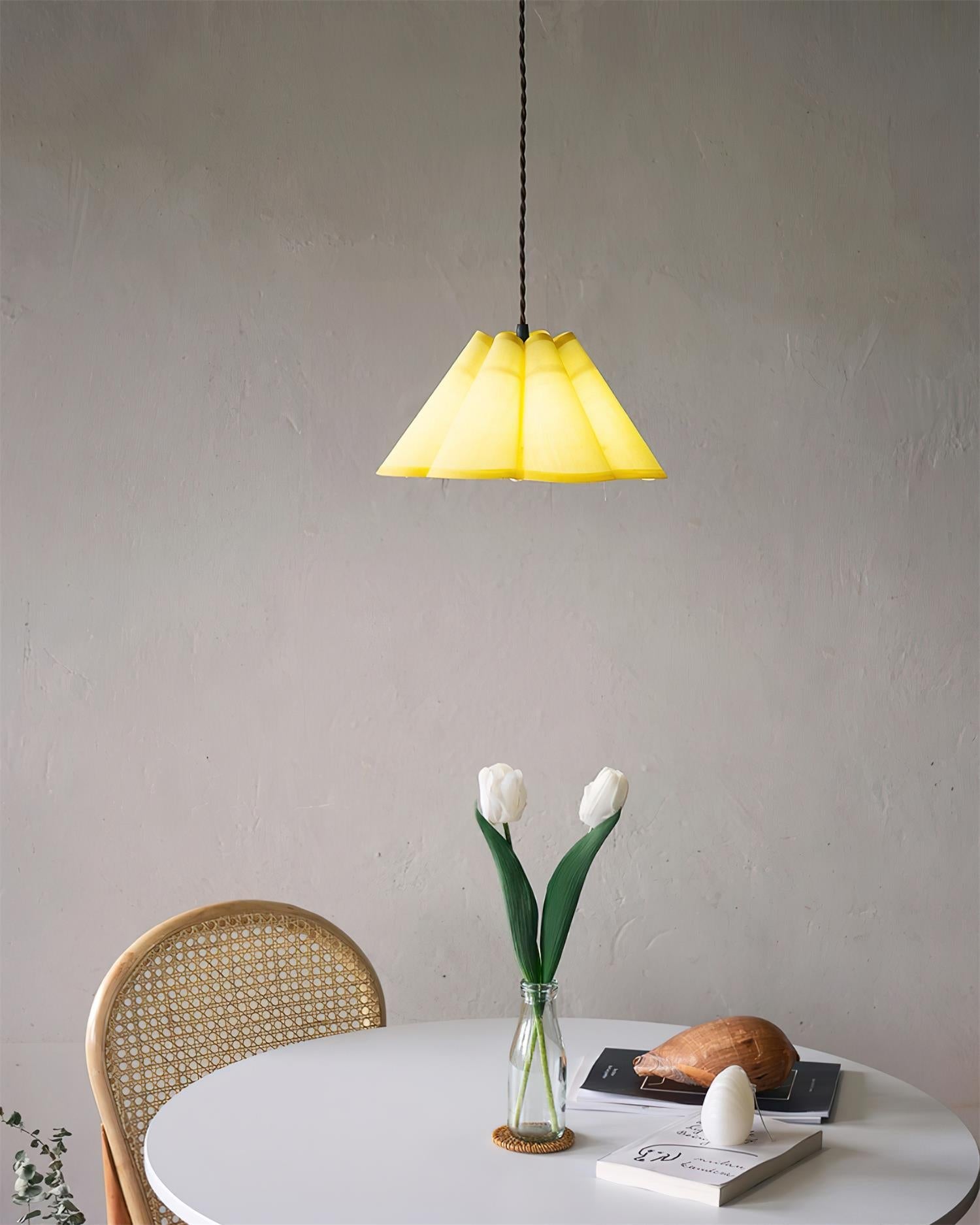 Twisted Modern Fabric Pendant Light