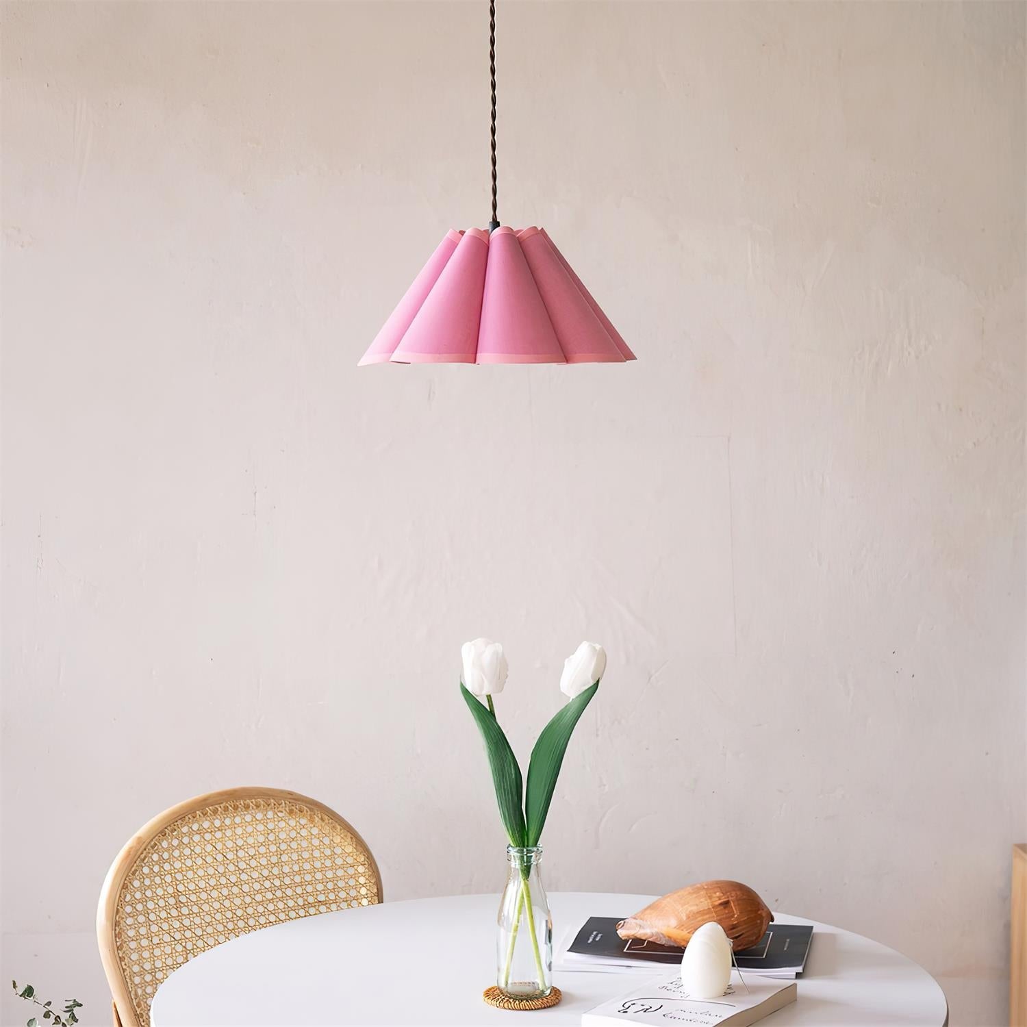Twisted Modern Fabric Pendant Light