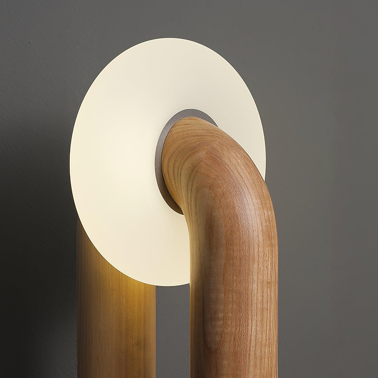 Lumen Vintage Wood Table Lamp - Blowlighting