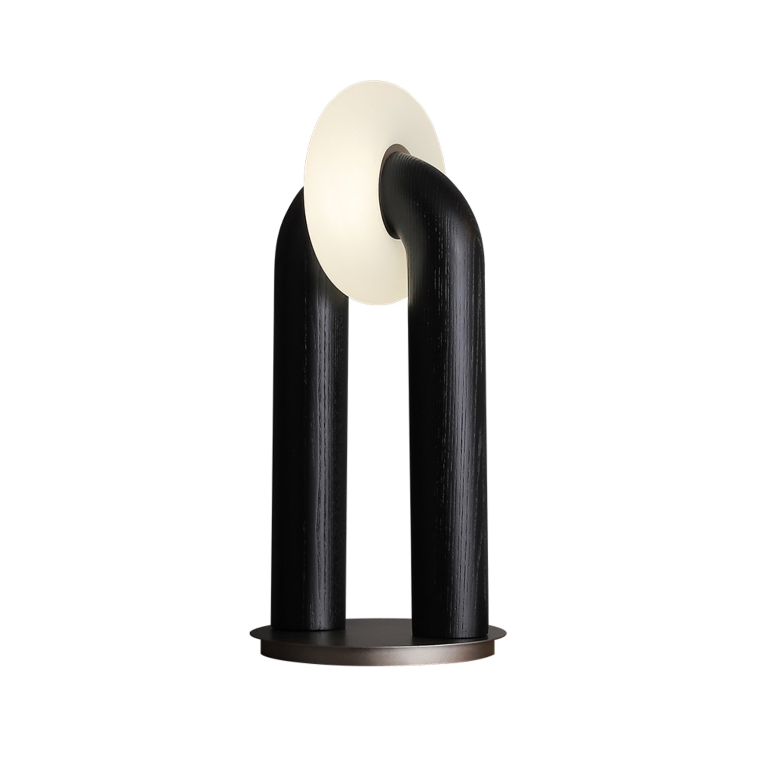 Lumen Vintage Wood Table Lamp - Blowlighting
