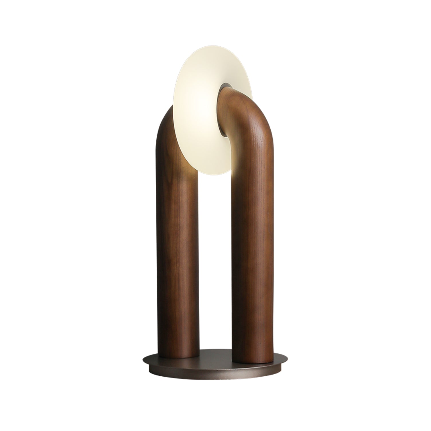 Lumen Vintage Wood Table Lamp - Blowlighting