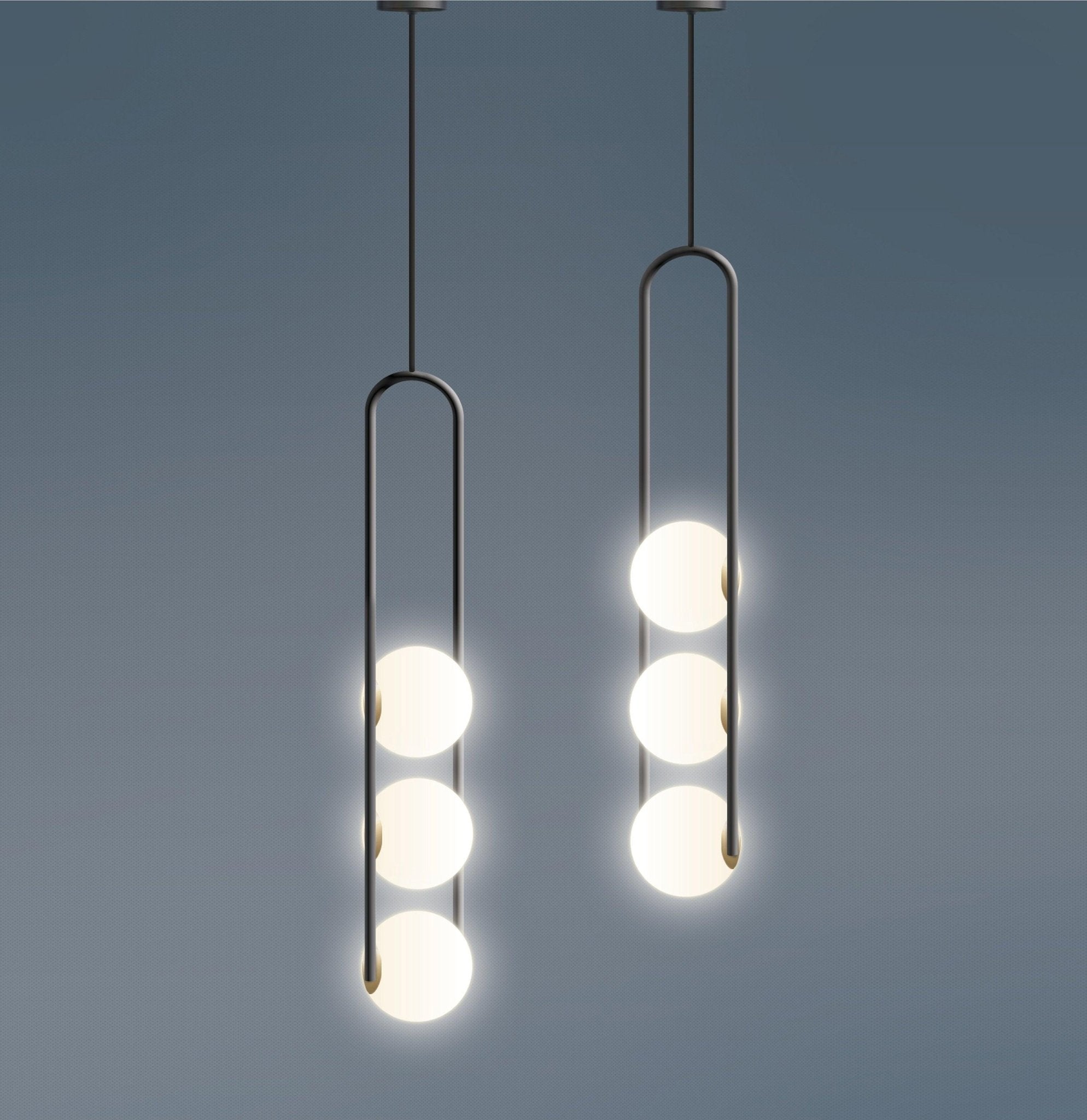 Evelaris Modern Minimalist Nordic Art Metal Glass Pendant Lamp - Blowlighting
