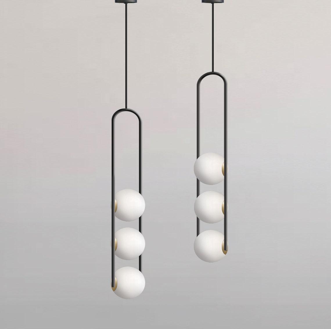 Evelaris Modern Minimalist Nordic Art Metal Glass Pendant Lamp - Blowlighting