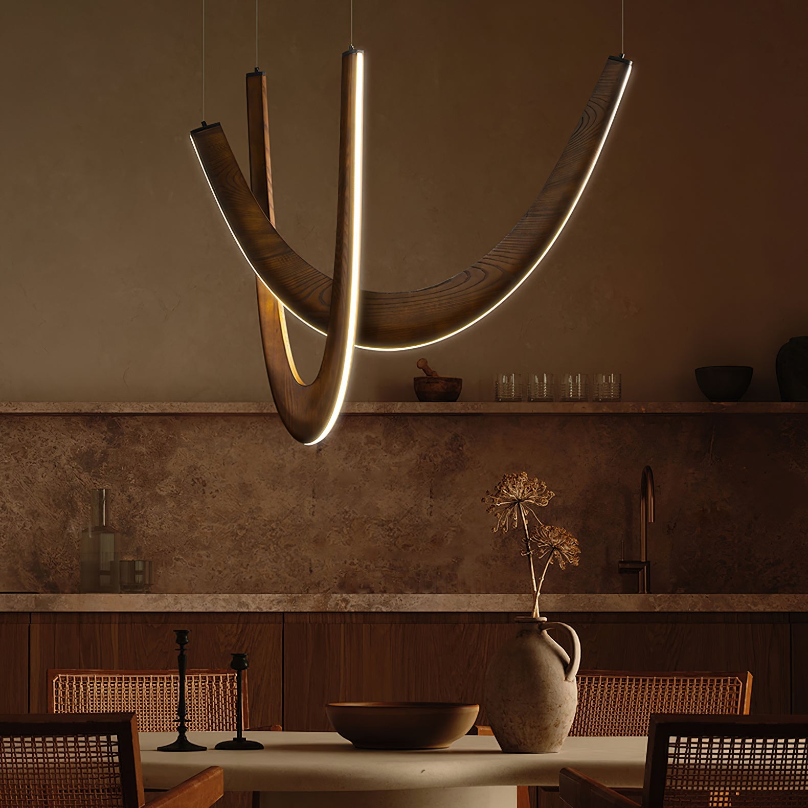 U Wooden Pendant Lamp - Blowlighting