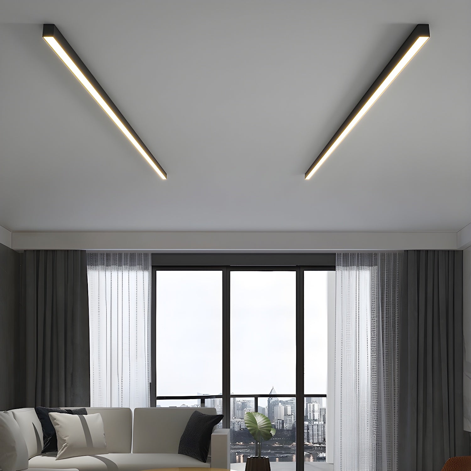 Ultra Slim Linear Ceiling Light - Blowlighting