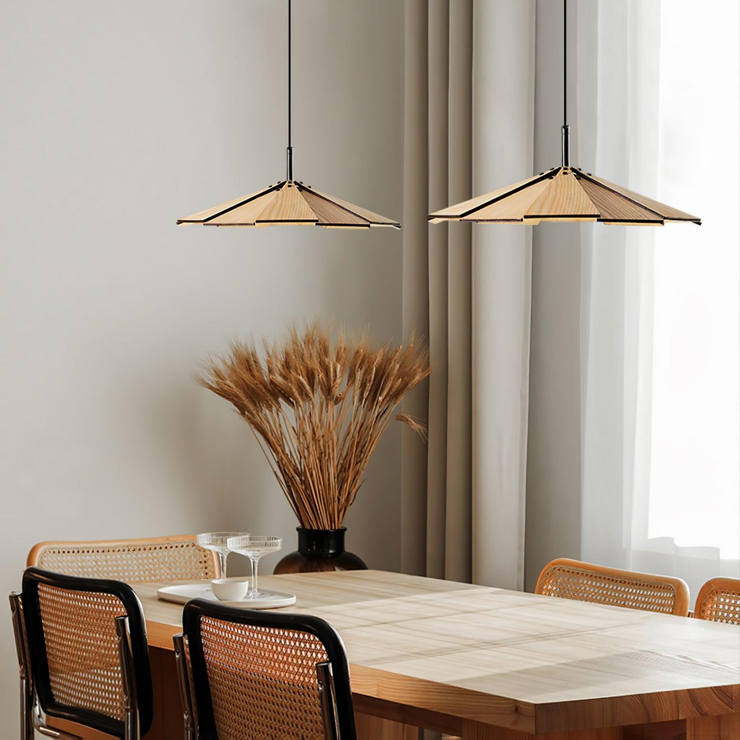 Umbrella Wooden Pendant Light - Blowlighting