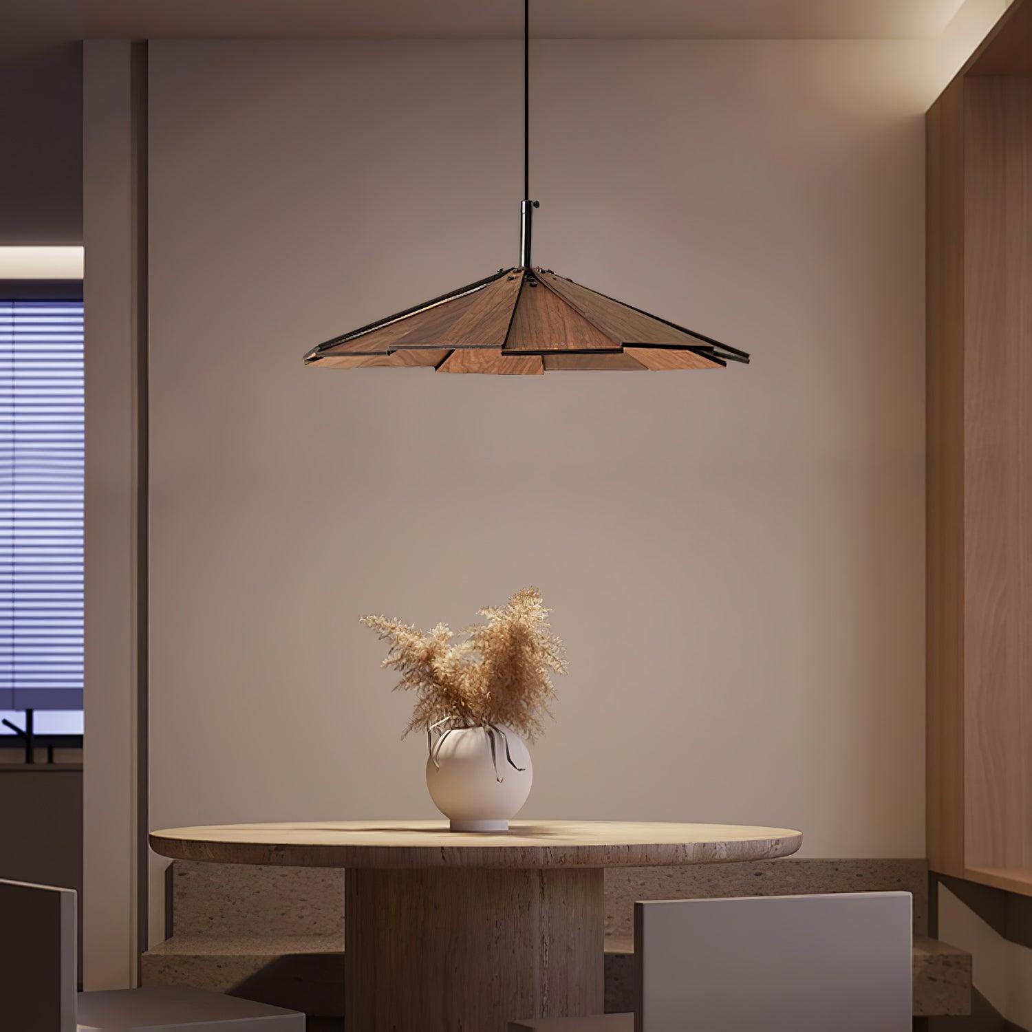 Umbrella Wooden Pendant Light - Blowlighting