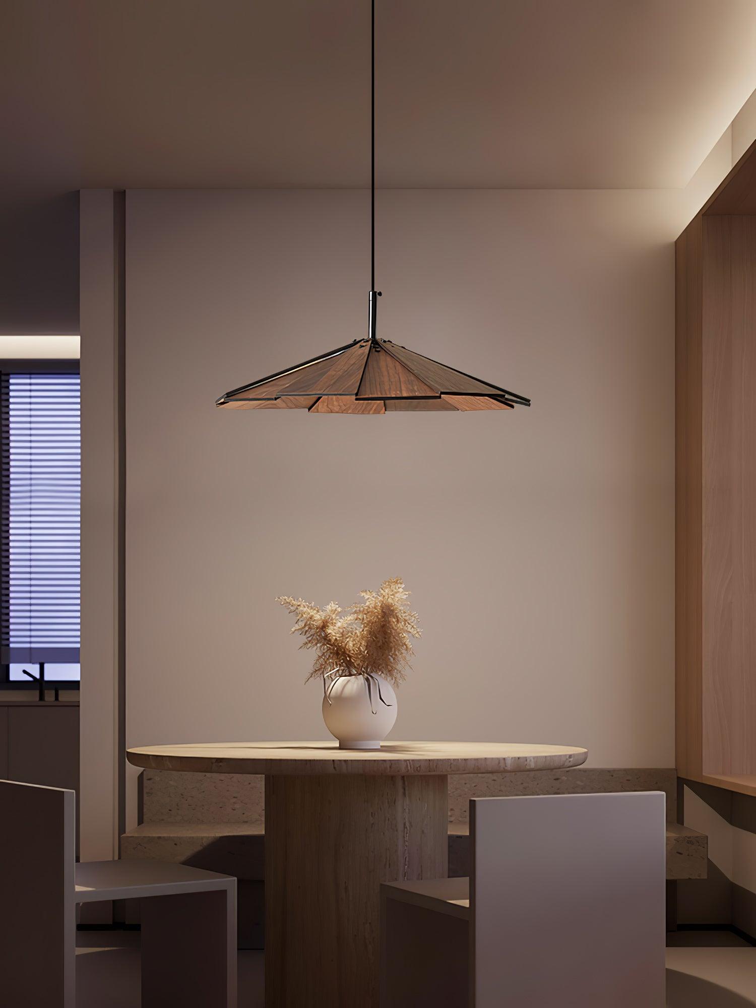 Umbrella Wooden Pendant Light - Blowlighting
