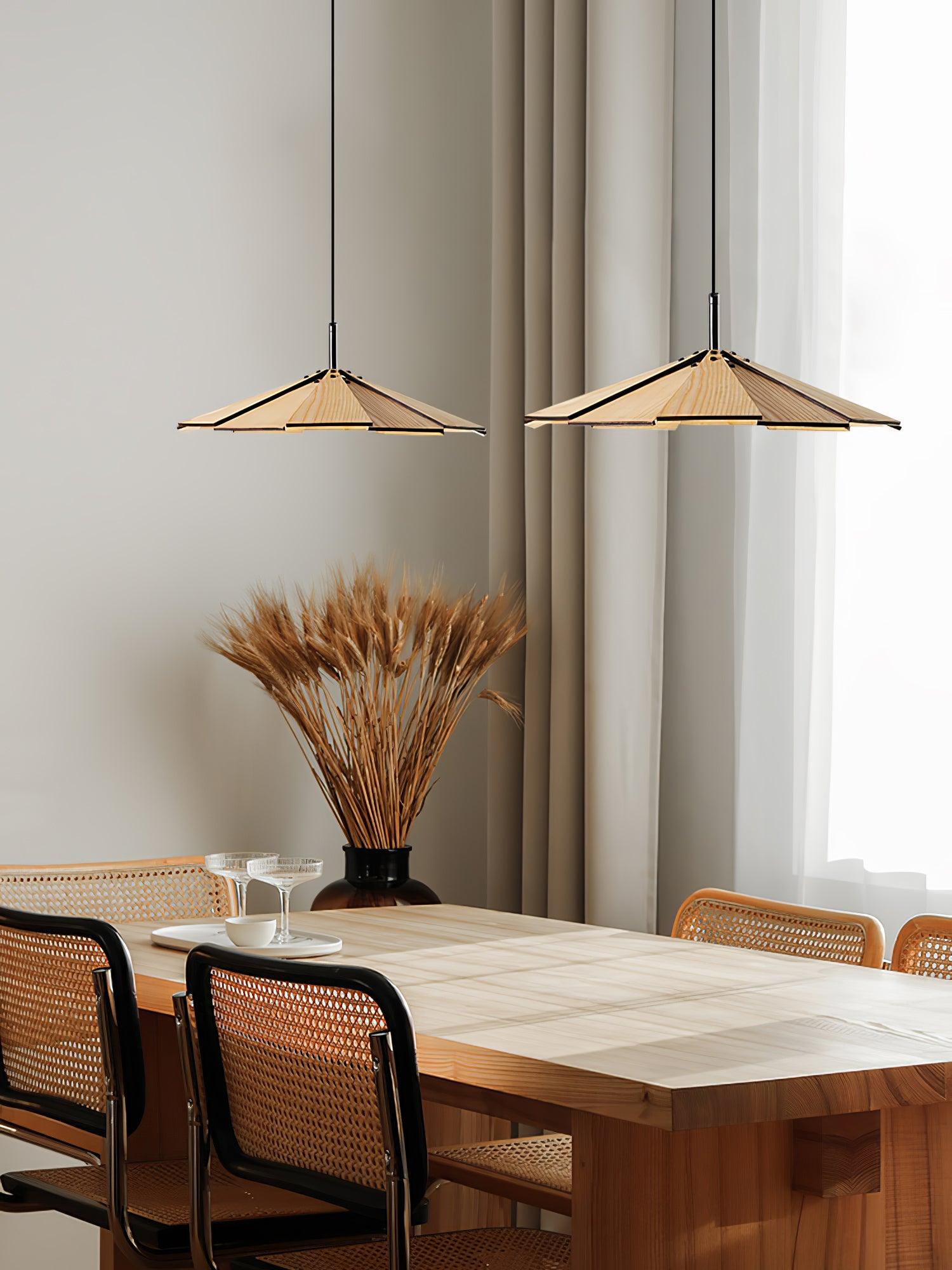 Umbrella Wooden Pendant Light - Blowlighting