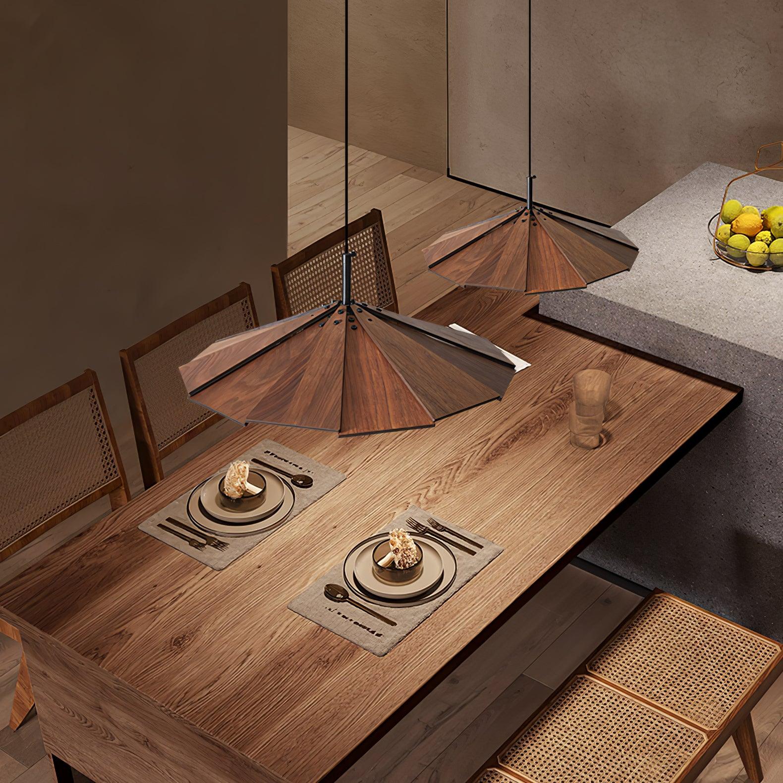 Umbrella Wooden Pendant Light - Blowlighting