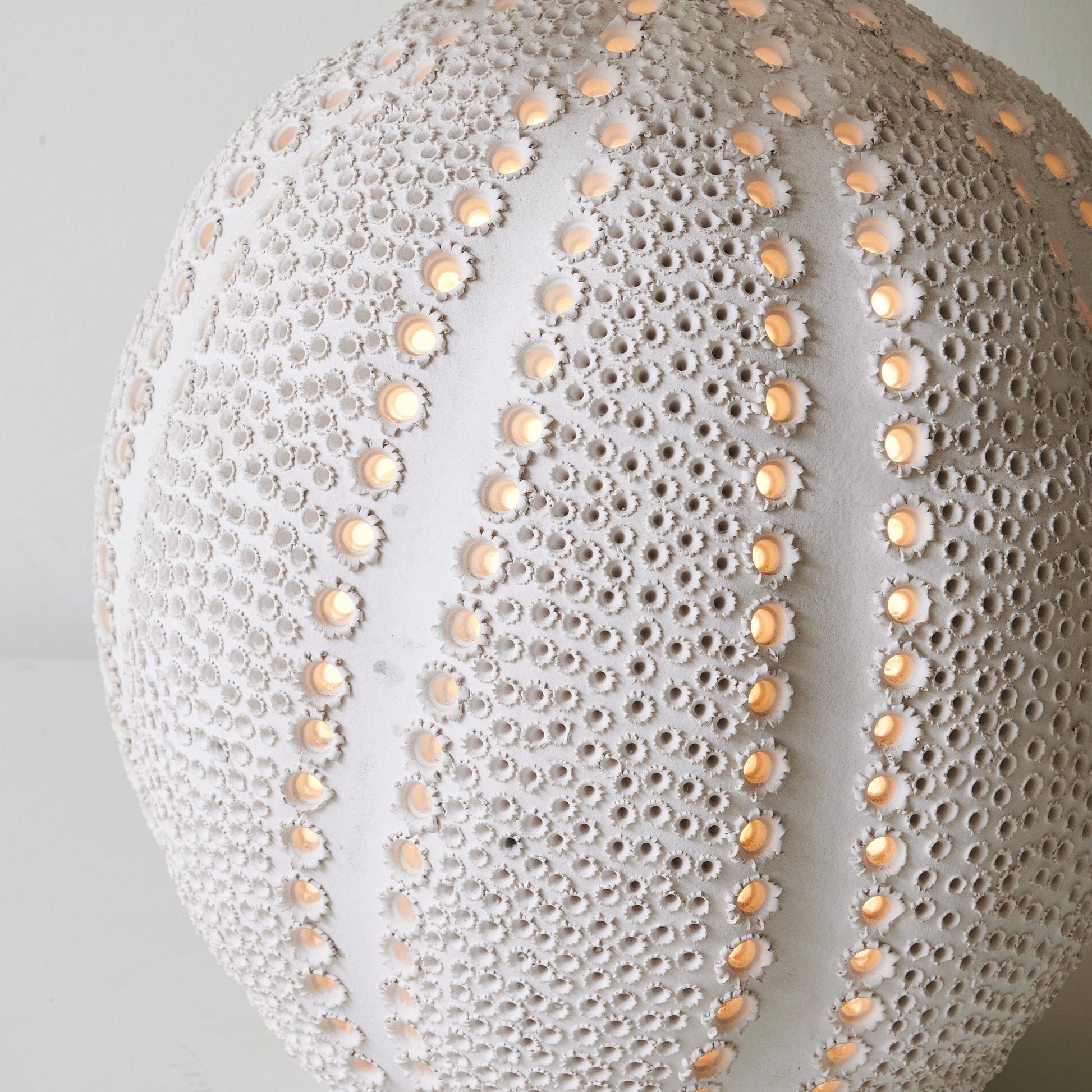 Urchin Textured Ceramic Table Lamp - Blowlighting