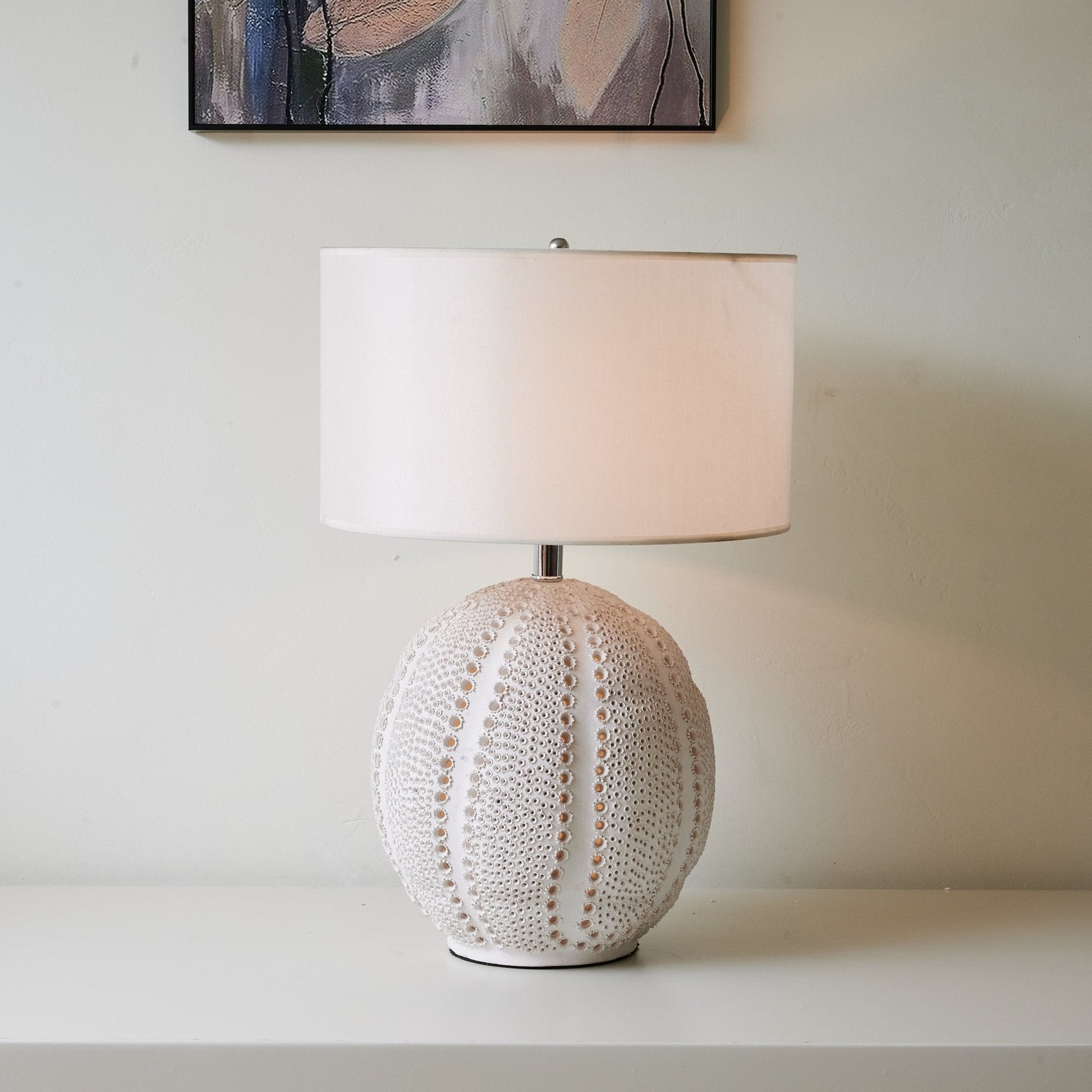 Urchin Textured Ceramic Table Lamp - Blowlighting